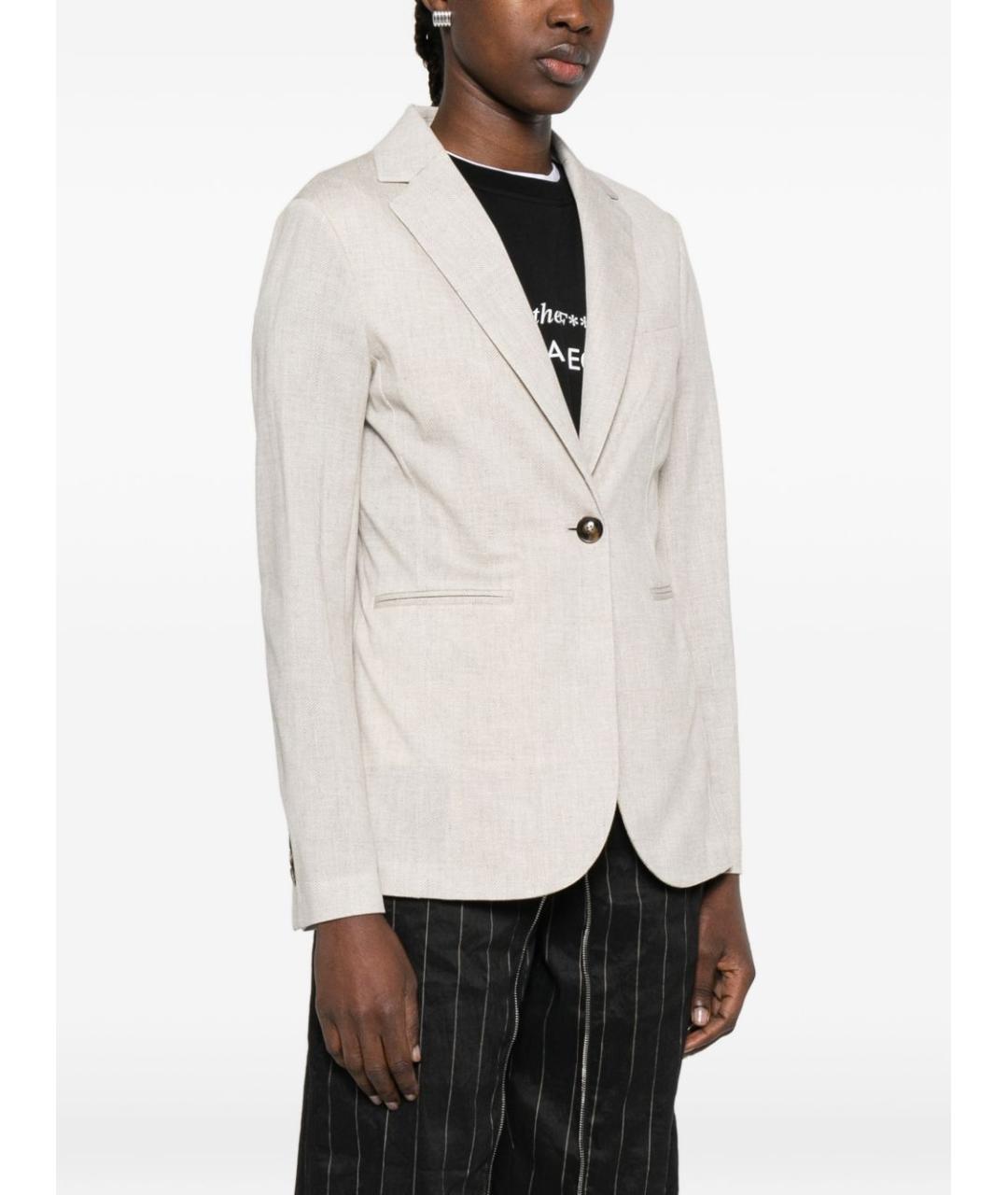 CIRCOLO 1901 Бежевый жакет/пиджак, фото 2