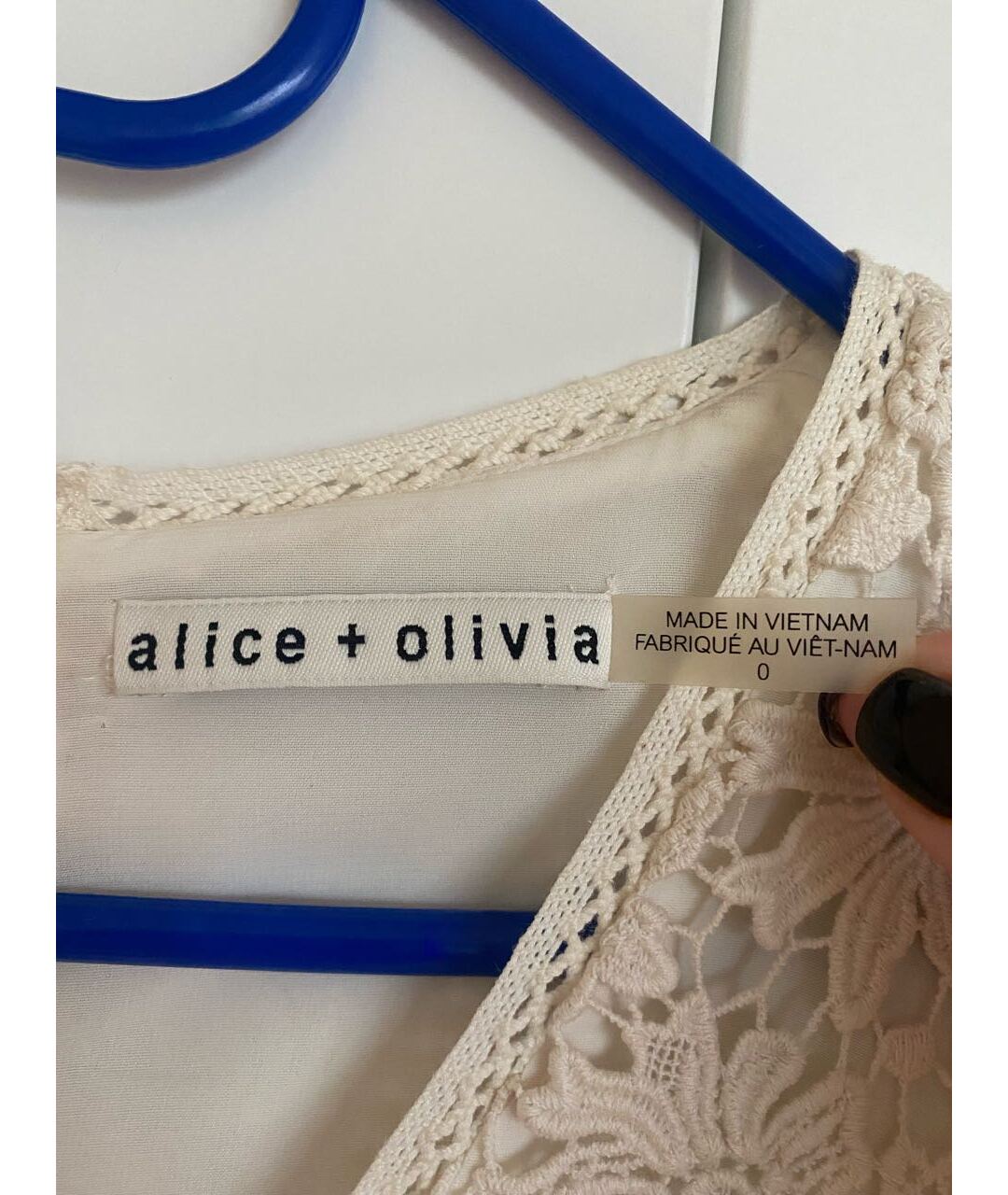 ALICE+OLIVIA Белое кружевное коктейльное платье, фото 5