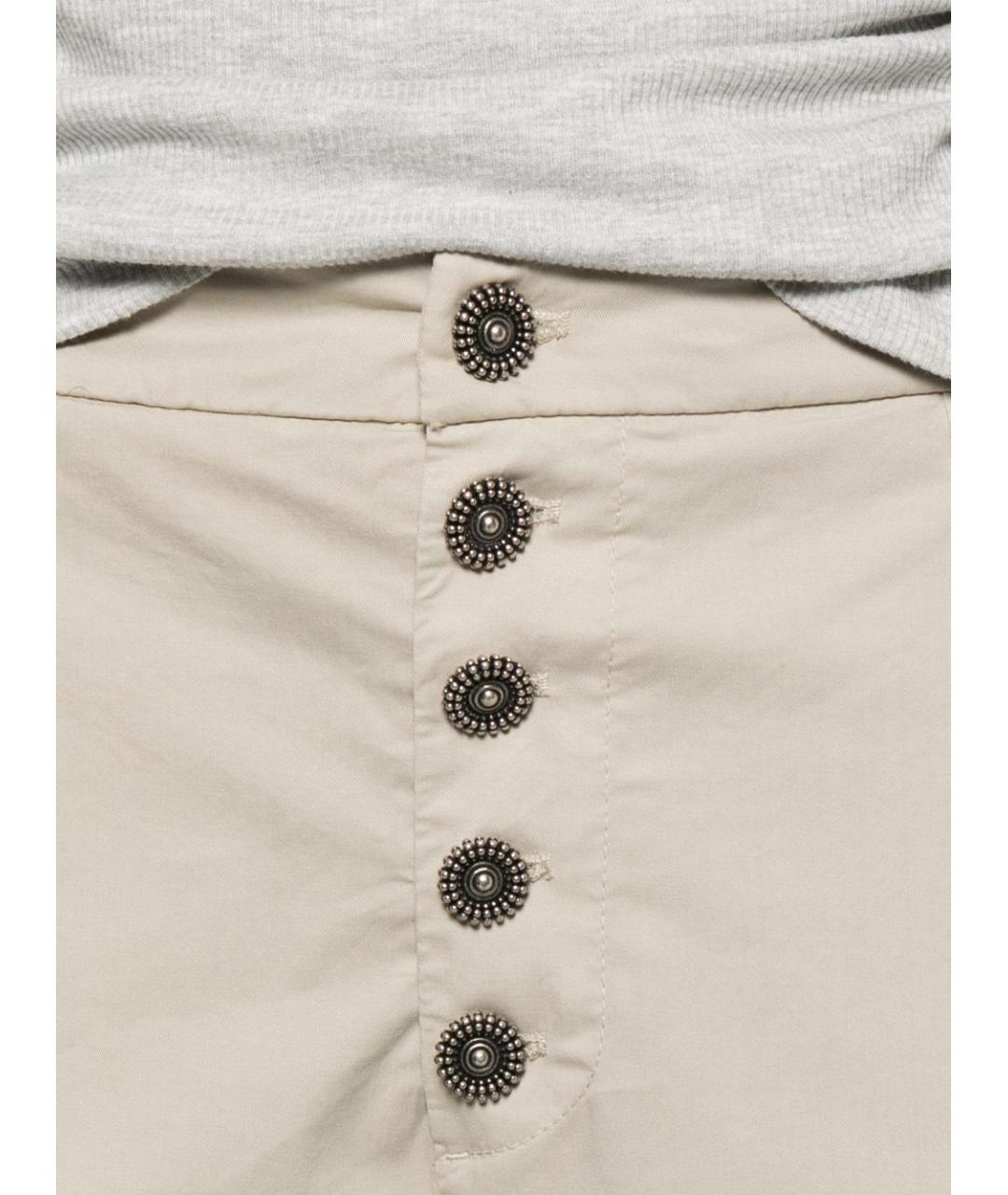 DONDUP Бежевые хлопковые прямые джинсы, фото 5