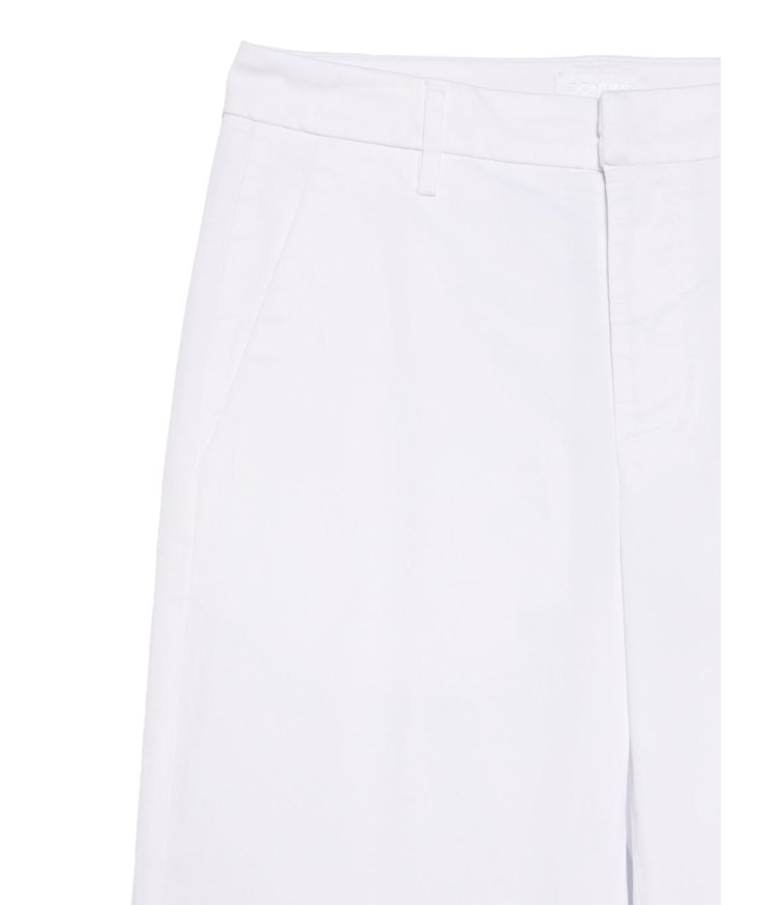 DONDUP Белые хлопковые прямые брюки, фото 3