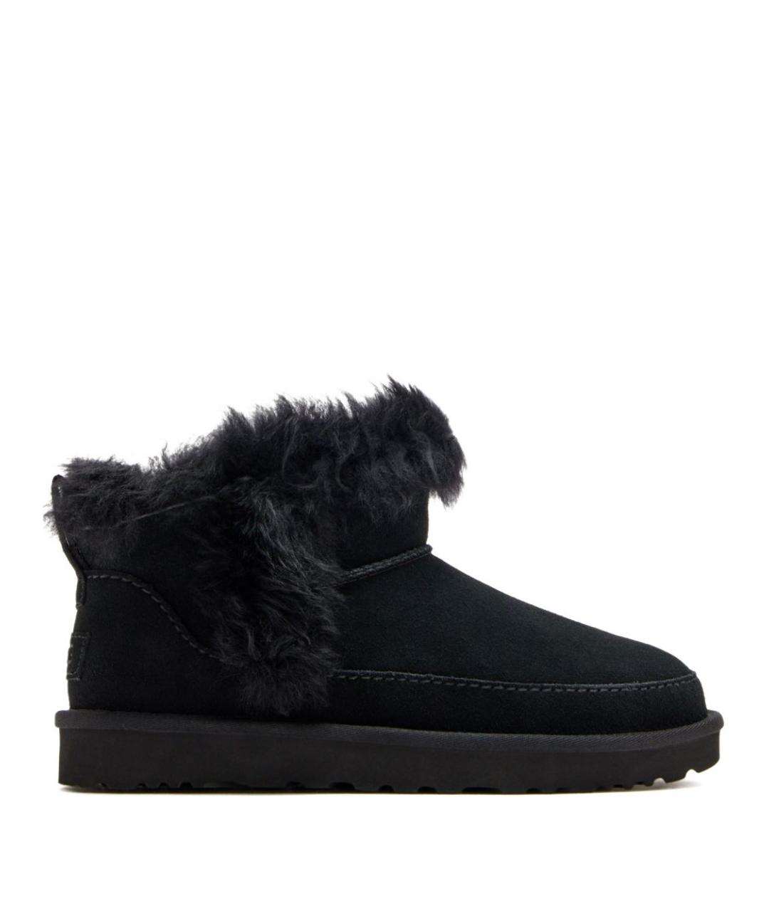 UGG AUSTRALIA Черные нубуковые ботинки, фото 1