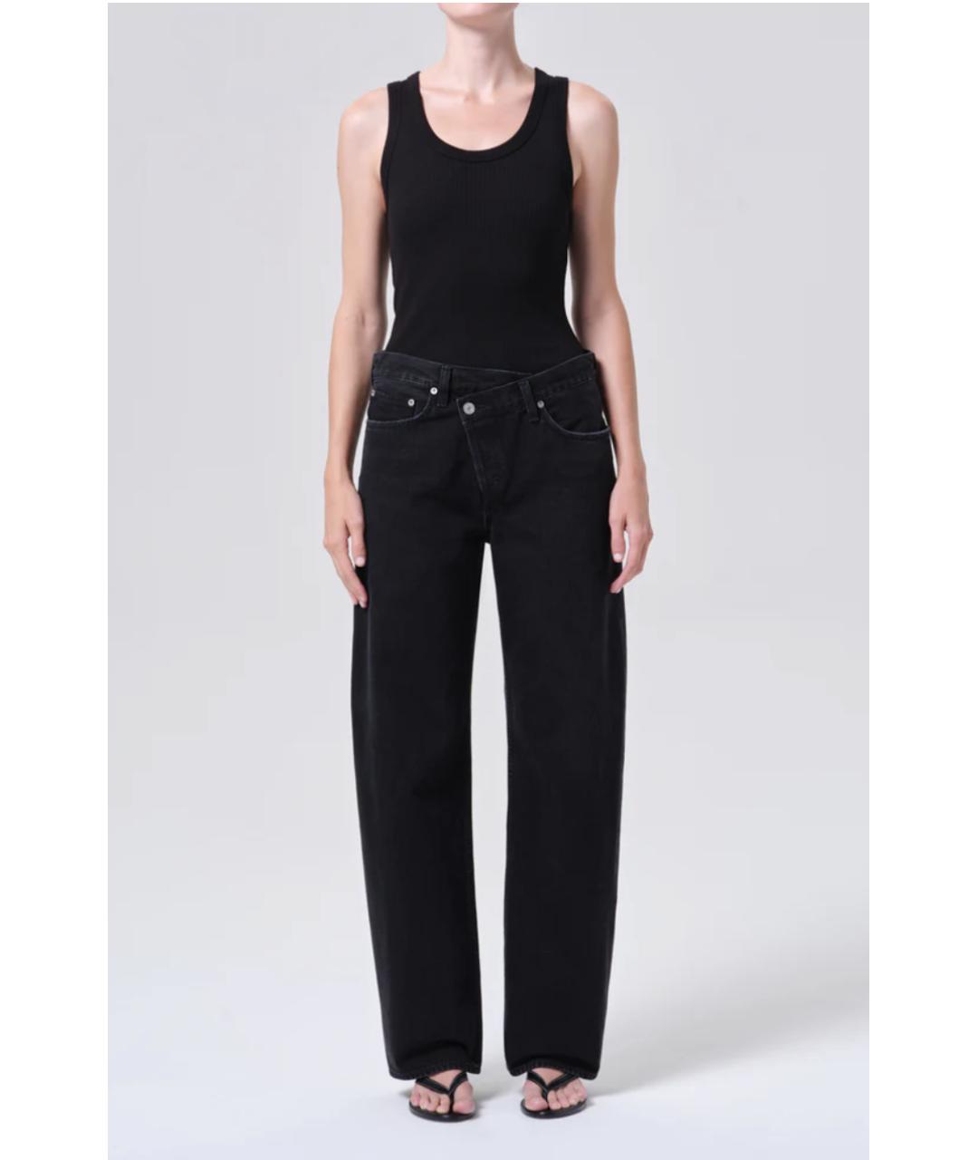 AGOLDE Черные хлопковые прямые джинсы, фото 3