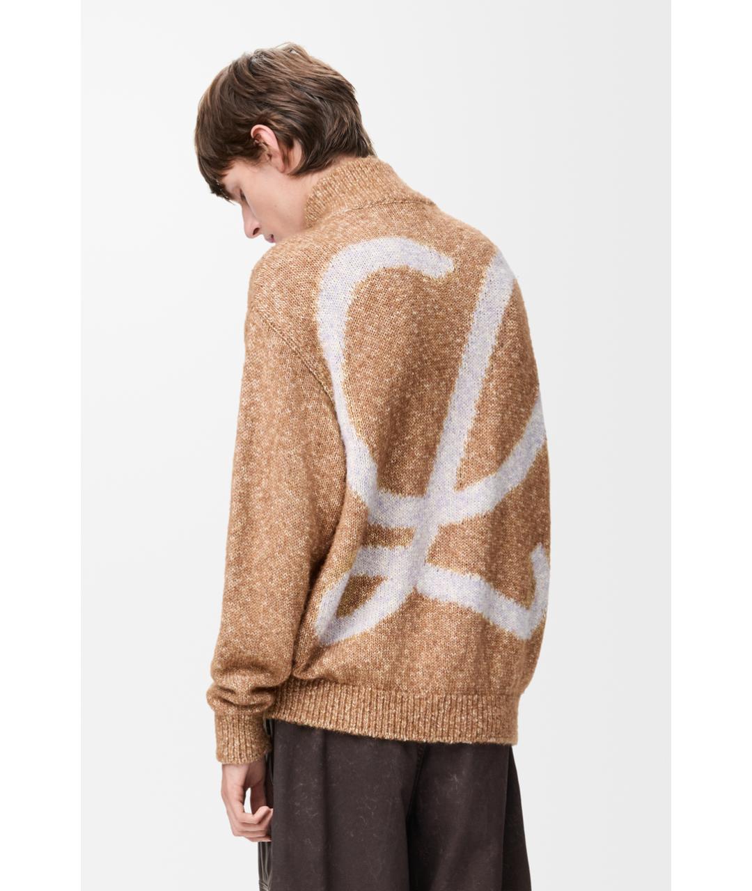 LOEWE Бежевый хлопковый джемпер / свитер, фото 4