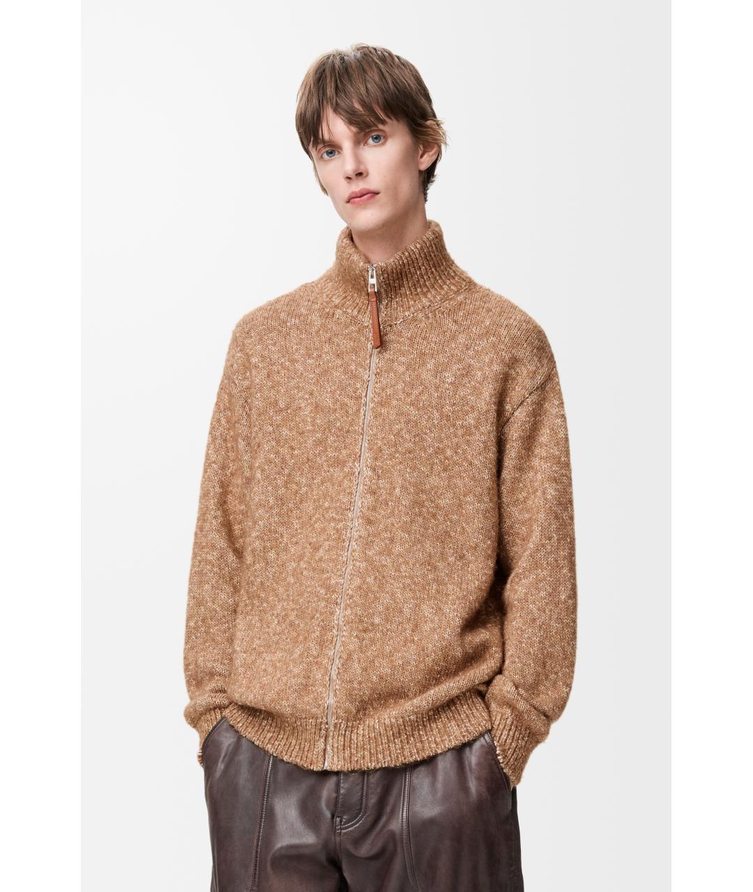 LOEWE Бежевый хлопковый джемпер / свитер, фото 3