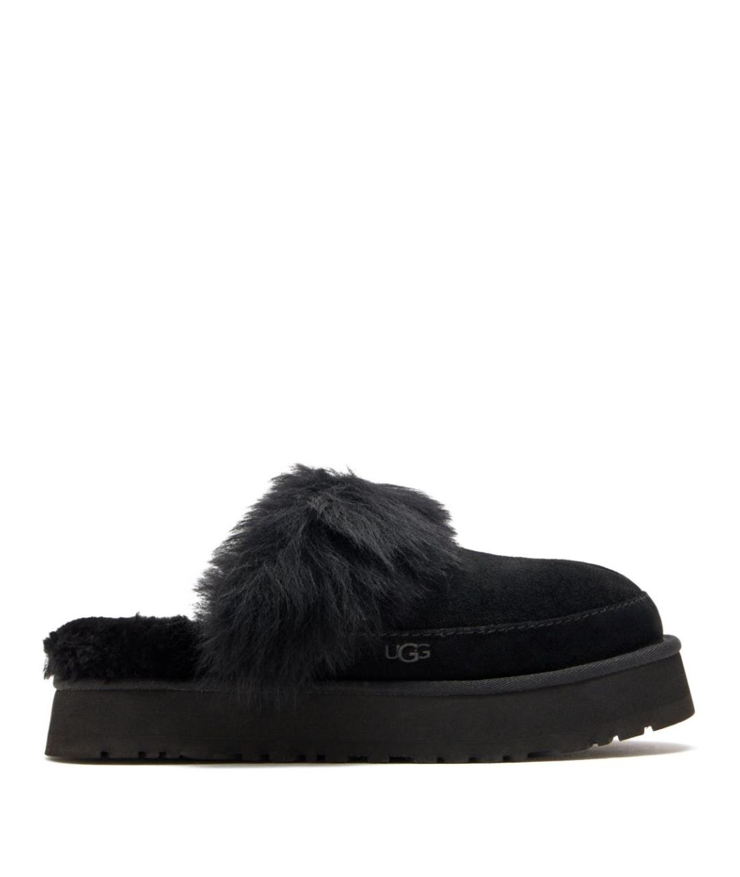 UGG AUSTRALIA Черные нубуковые мюли, фото 1