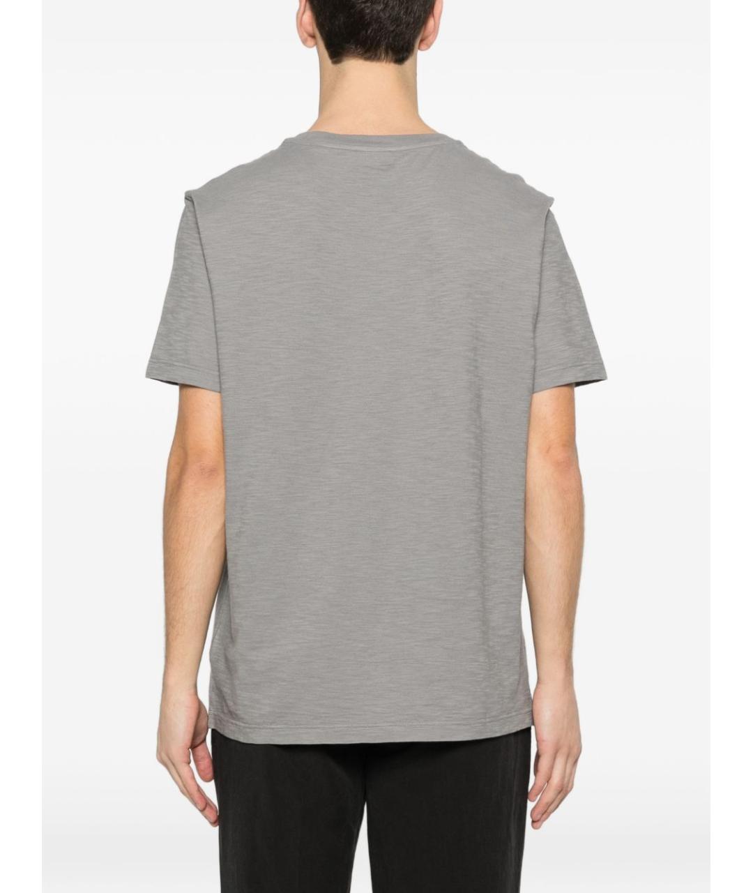 DONDUP Серая хлопковая футболка, фото 4