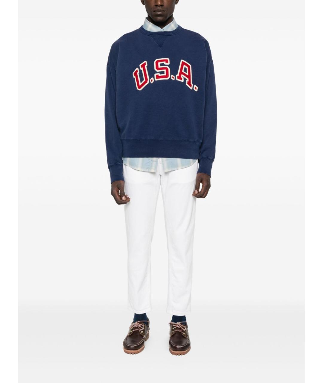 DONDUP Белые хлопковые прямые джинсы, фото 2