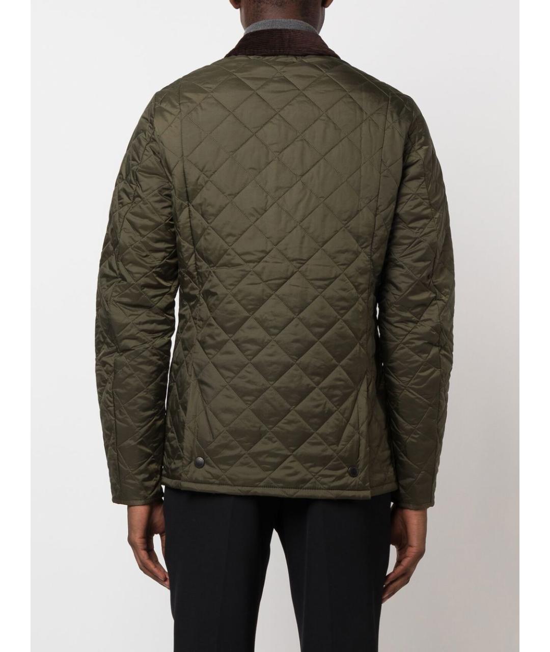 BARBOUR Зеленая полиамидовая куртка, фото 5