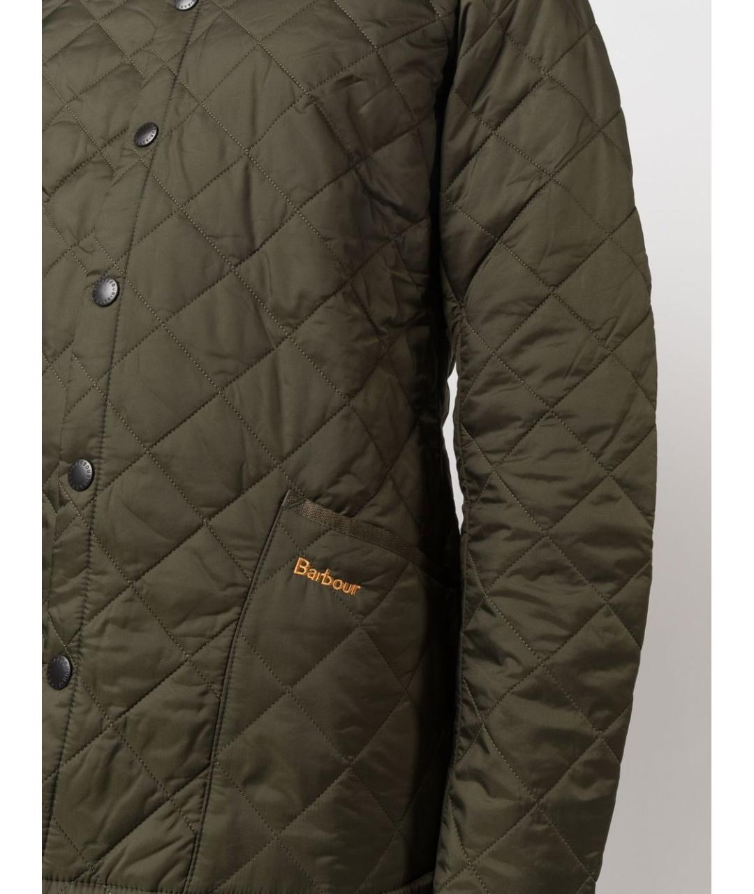 BARBOUR Зеленая полиамидовая куртка, фото 3
