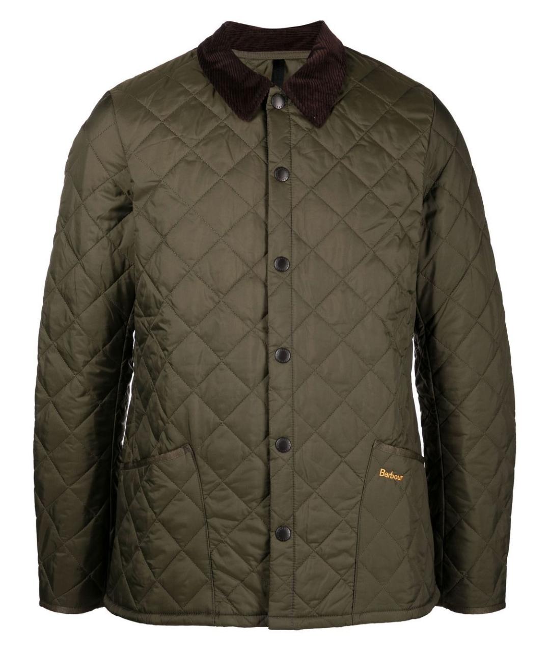 BARBOUR Зеленая полиамидовая куртка, фото 1