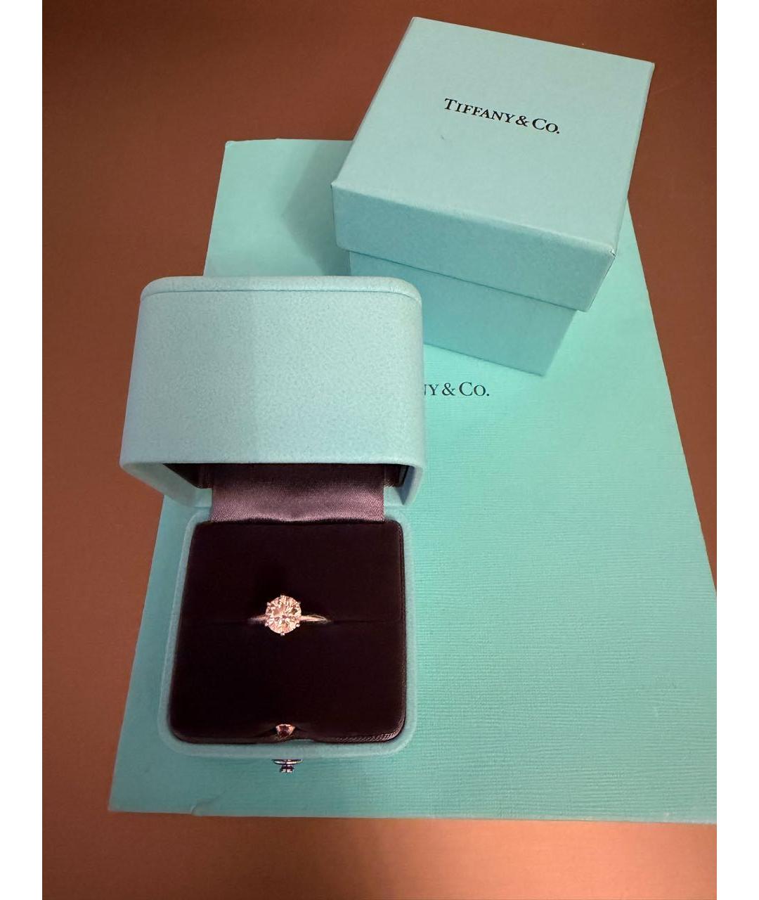 TIFFANY&CO Серебряное платиновое кольцо, фото 2