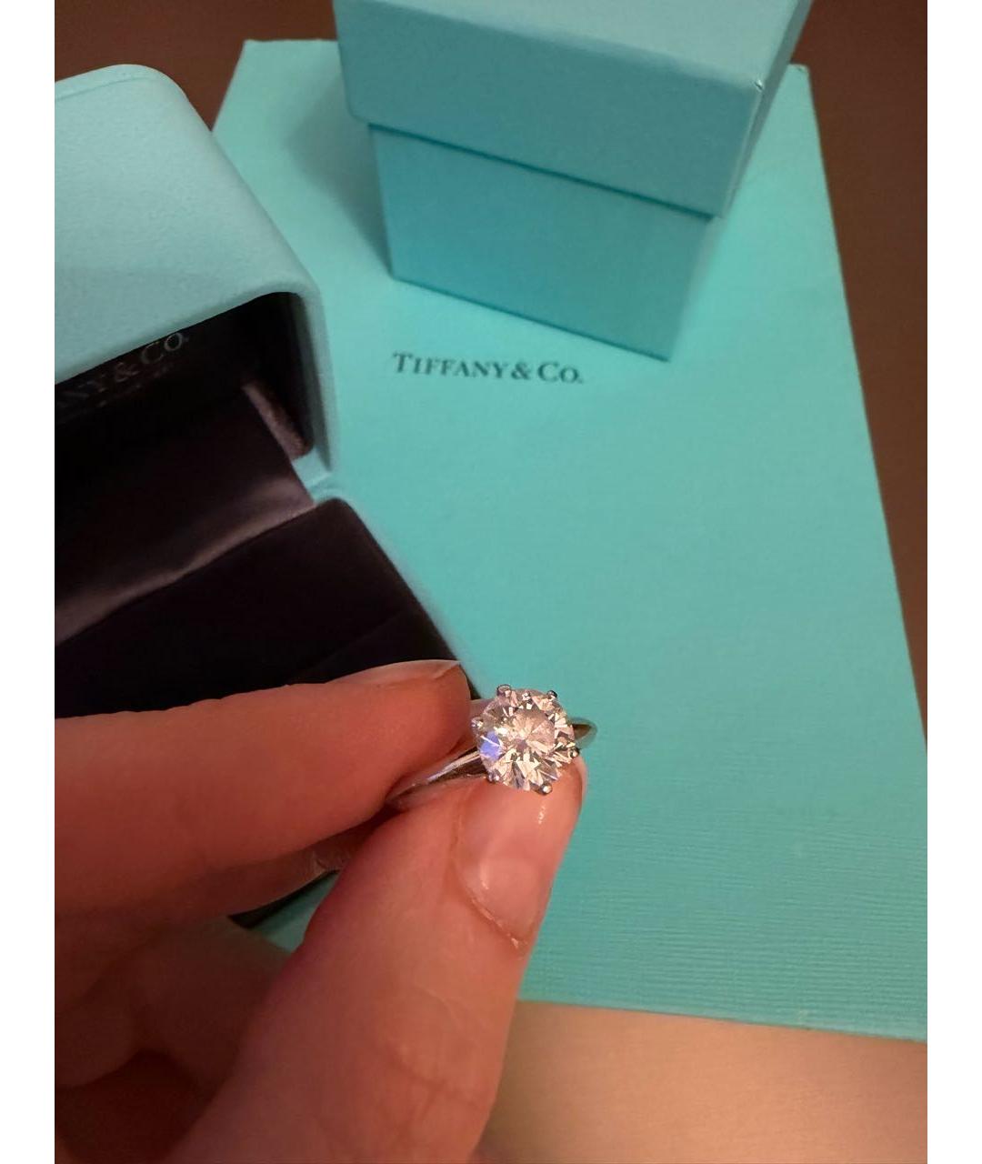 TIFFANY&CO Серебряное платиновое кольцо, фото 3