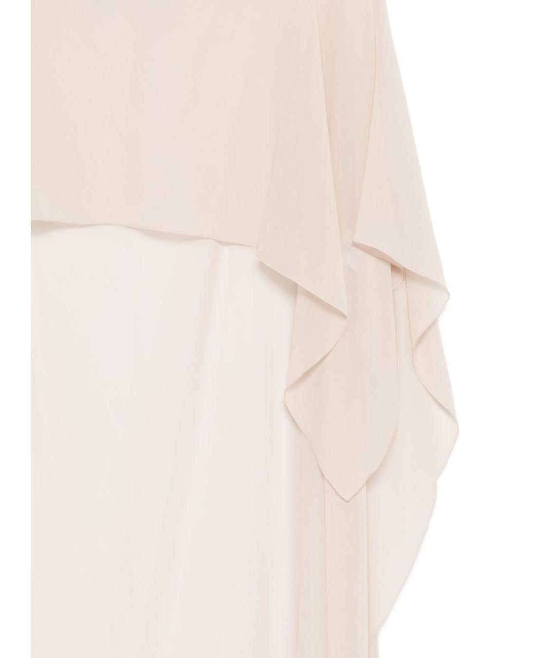 D.EXTERIOR Бежевая шелковая футболка, фото 3