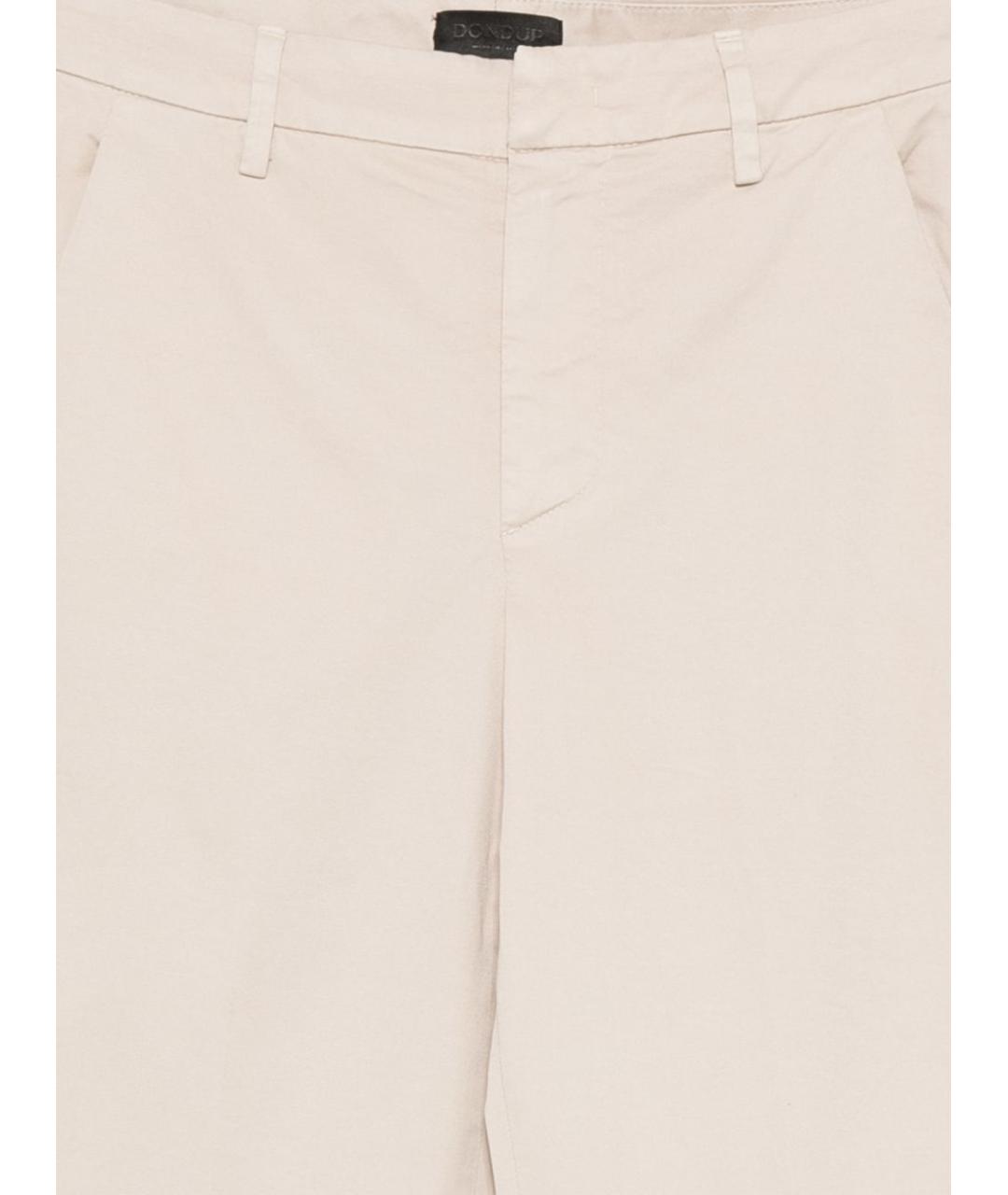 DONDUP Белые хлопковые прямые брюки, фото 3