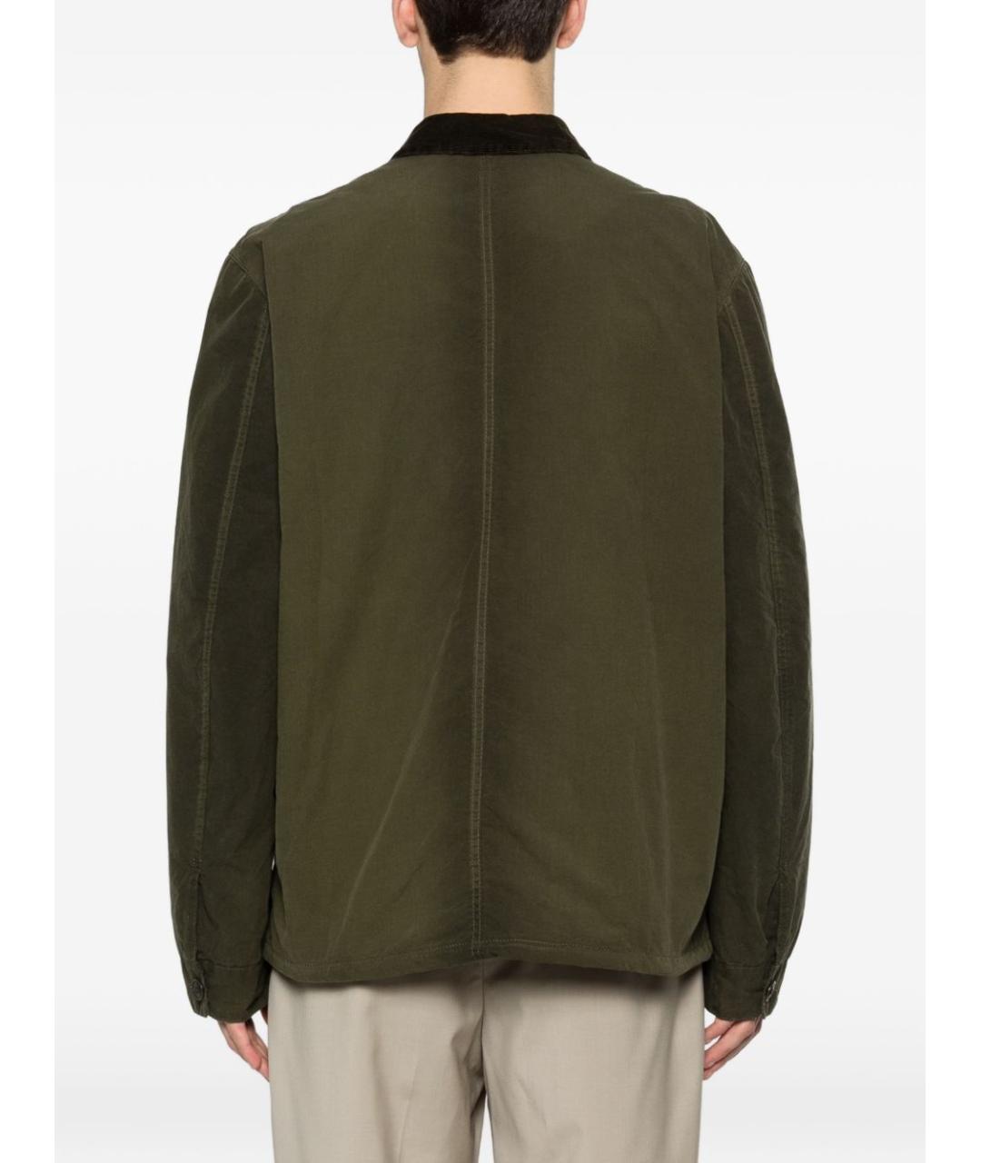 BARBOUR Зеленая хлопковая куртка, фото 2