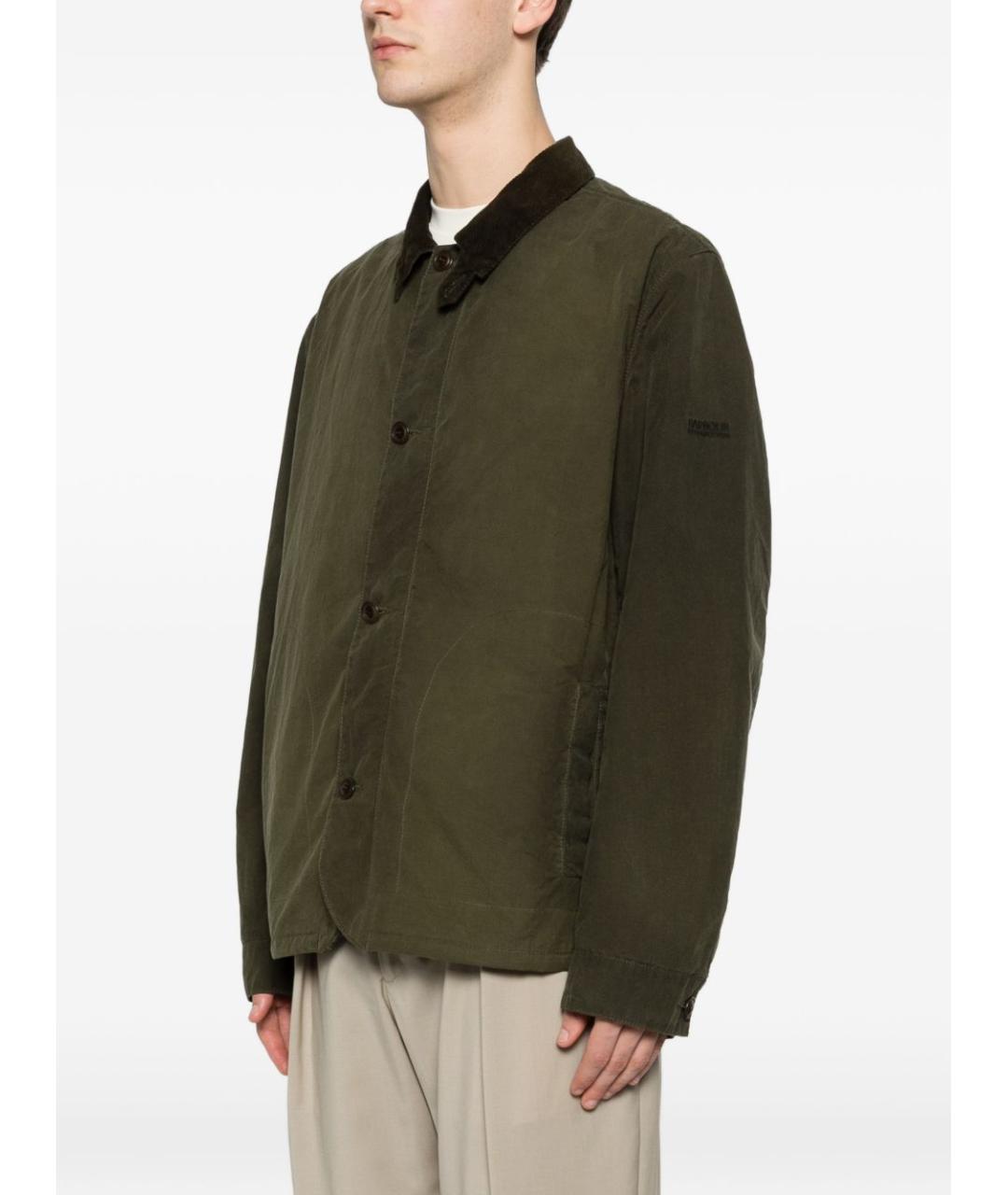 BARBOUR Зеленая хлопковая куртка, фото 4