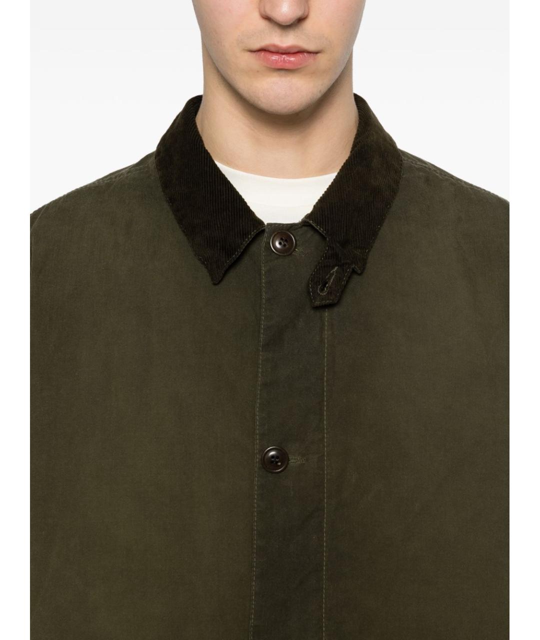 BARBOUR Зеленая хлопковая куртка, фото 5