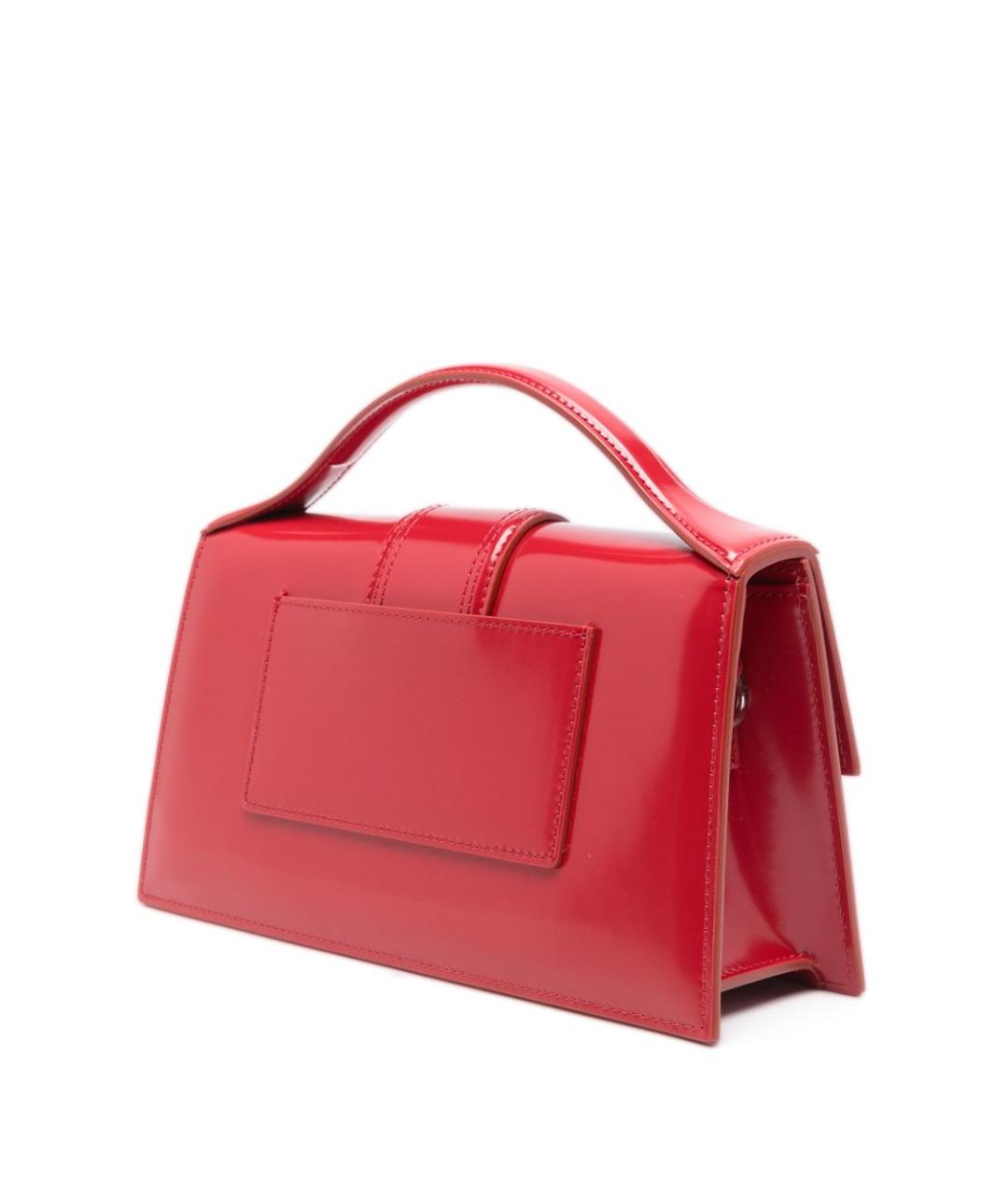 JACQUEMUS Красная кожаная сумка через плечо, фото 5