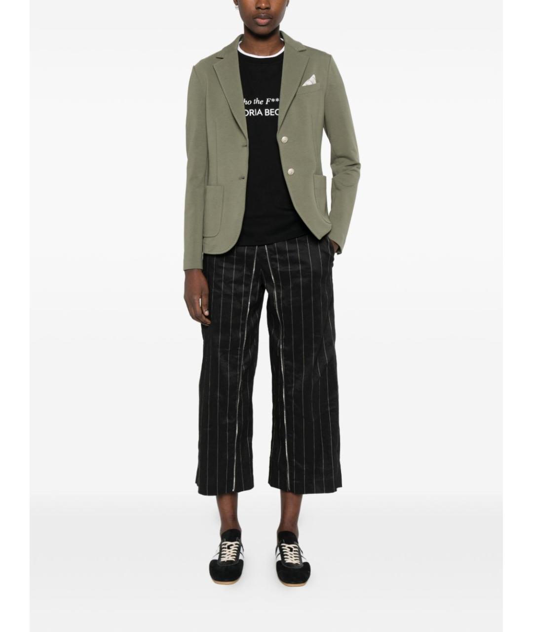 CIRCOLO 1901 Зеленый хлопковый жакет/пиджак, фото 2