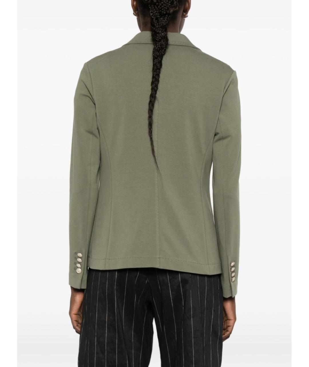 CIRCOLO 1901 Зеленый хлопковый жакет/пиджак, фото 5