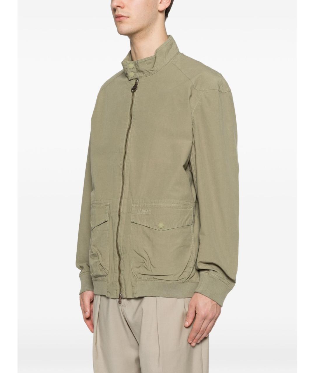 BARBOUR Зеленая хлопковая куртка, фото 3