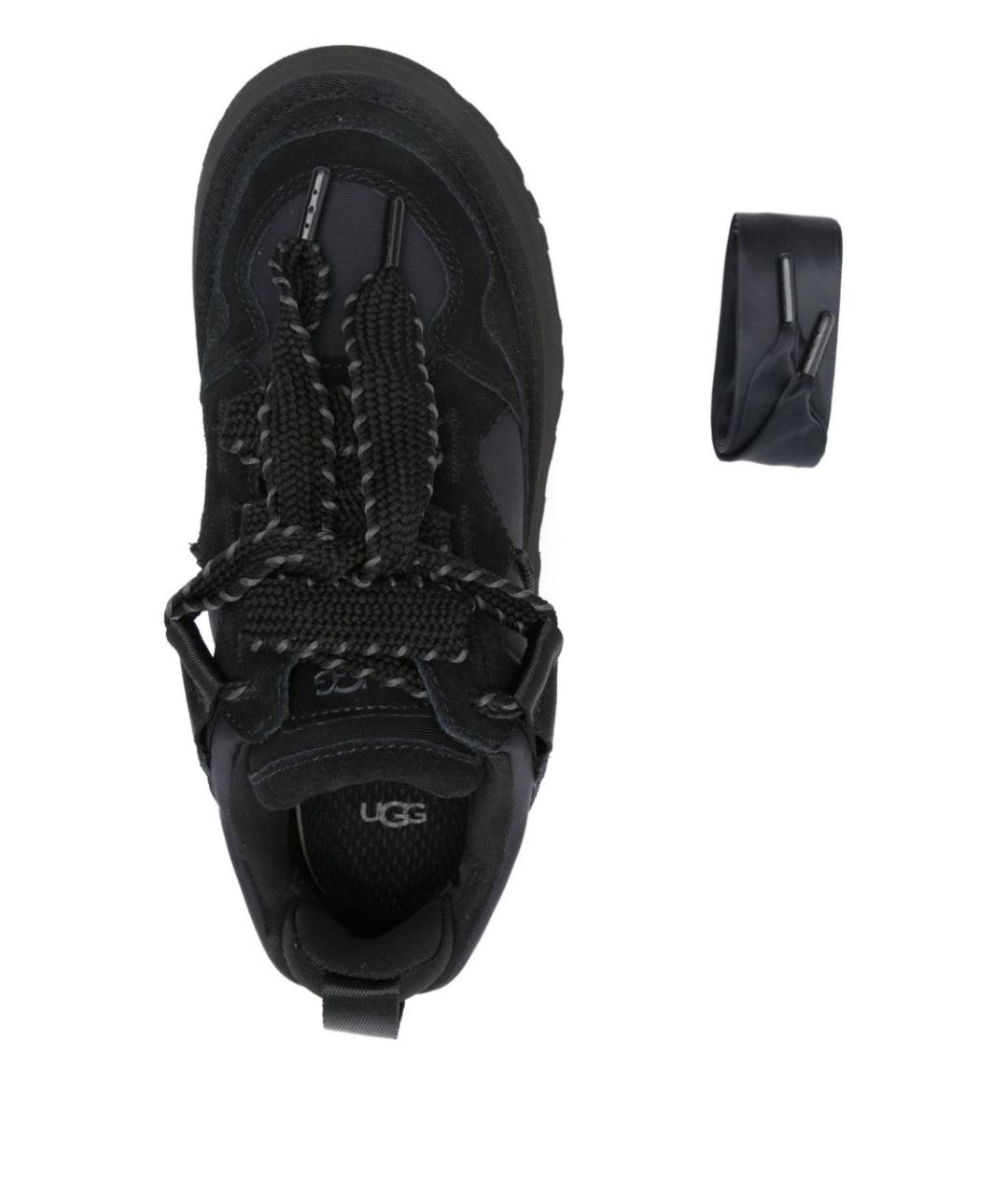 UGG AUSTRALIA Черные нубуковые кроссовки, фото 4