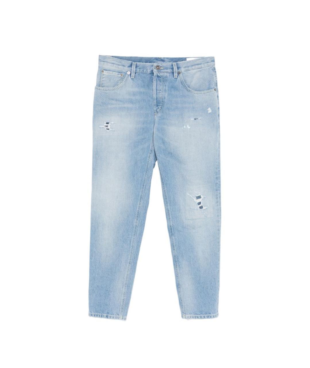 DONDUP Синие хлопковые прямые джинсы, фото 1