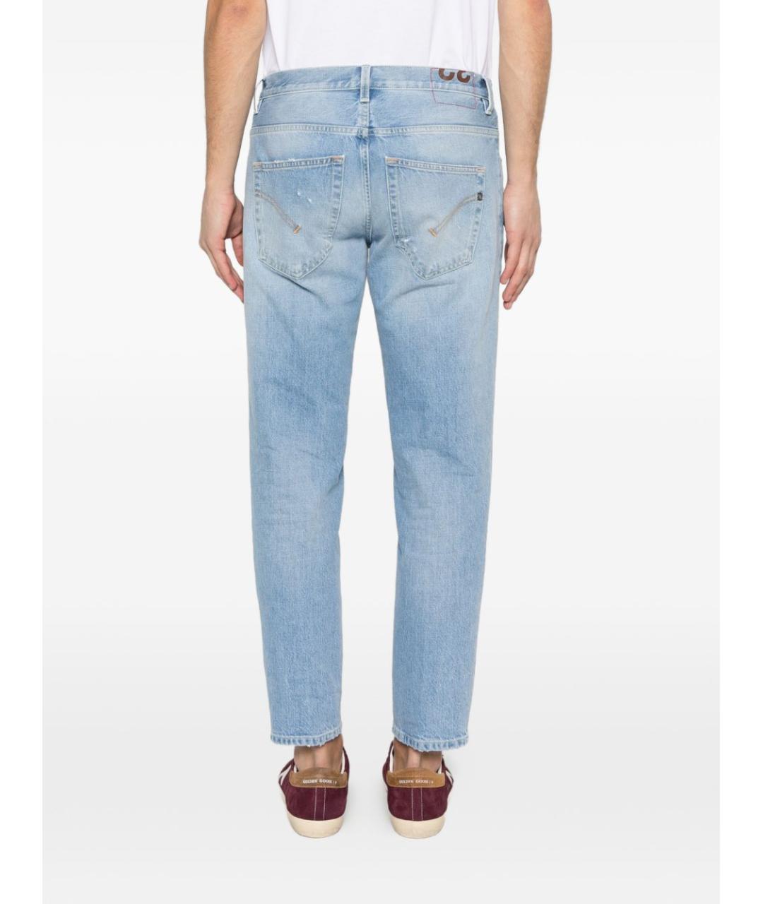 DONDUP Синие хлопковые прямые джинсы, фото 4