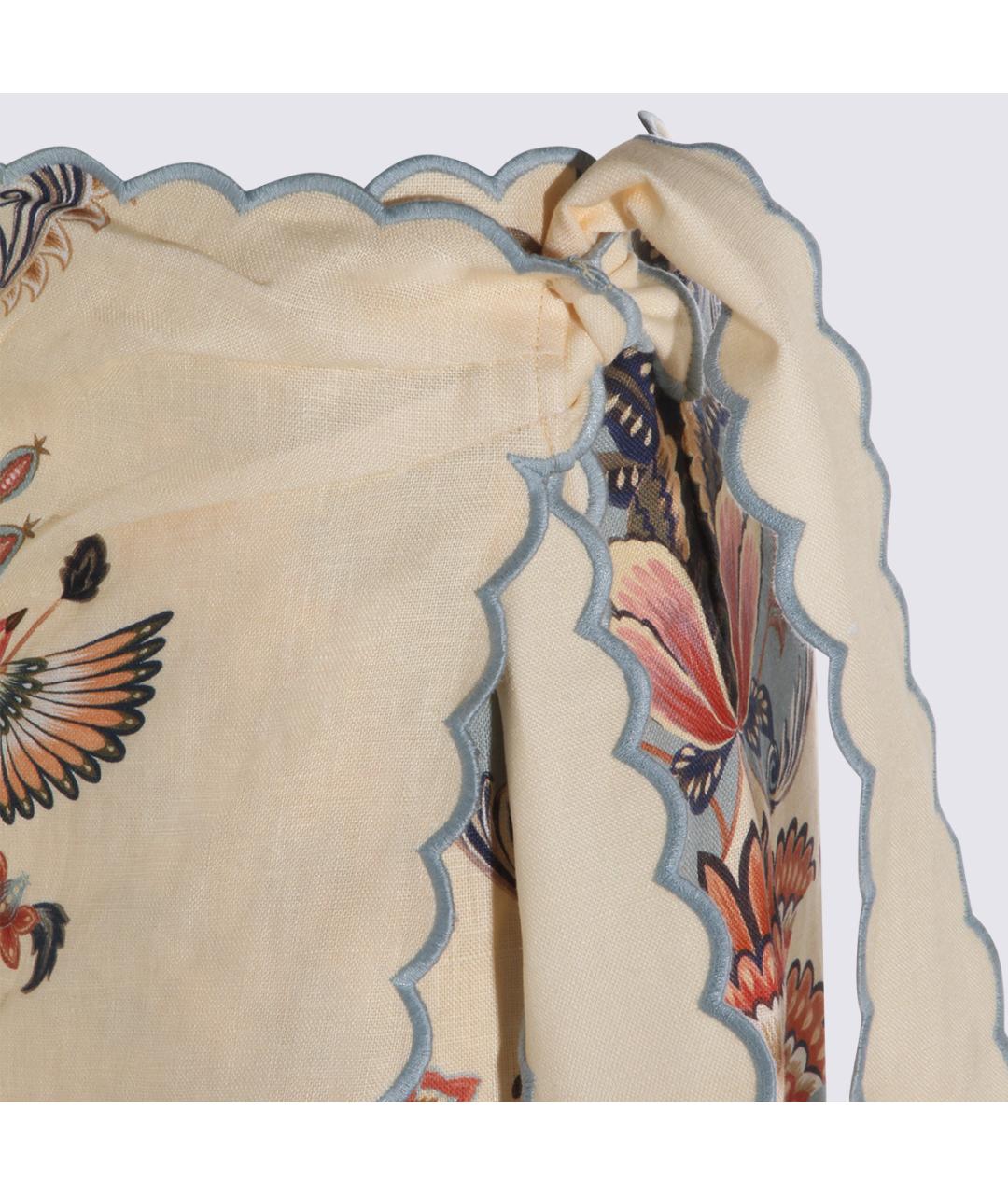 FARM RIO Мульти льняная юбка миди, фото 3