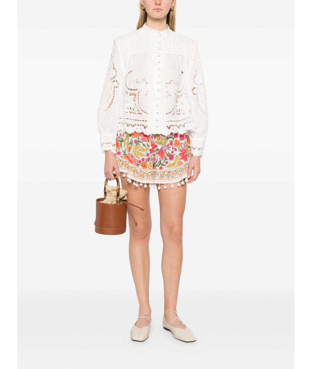 FARM RIO Белая хлопковая рубашка, фото 2