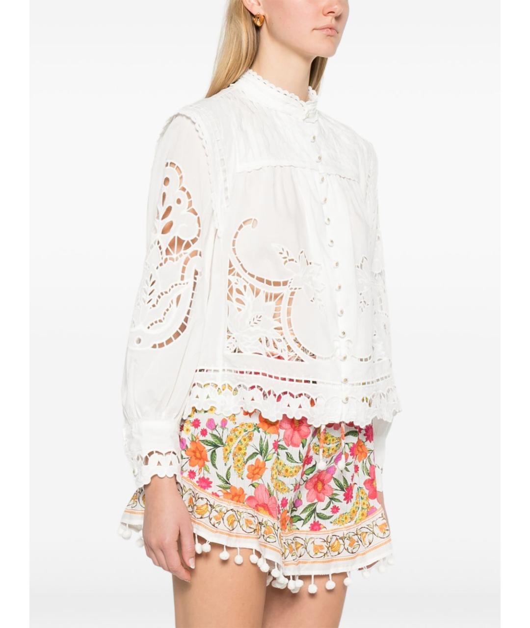 FARM RIO Белая хлопковая рубашка, фото 3