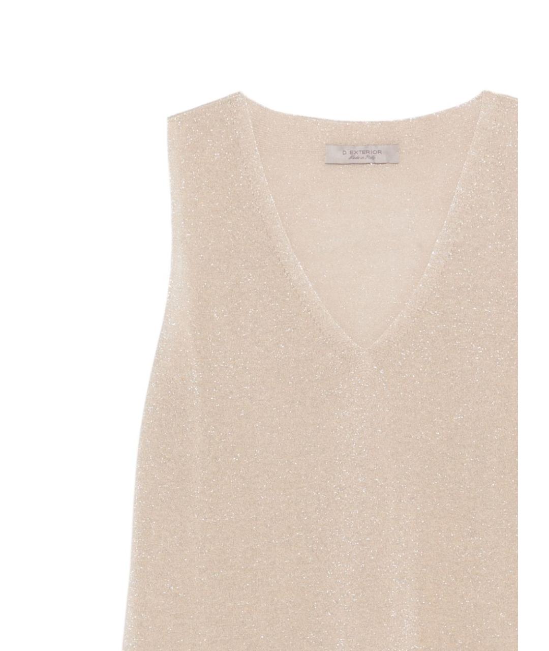 D.EXTERIOR Серебряная вискозная майка, фото 3