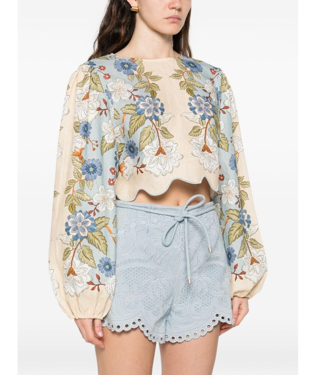 FARM RIO Мульти льняная блузы, фото 5