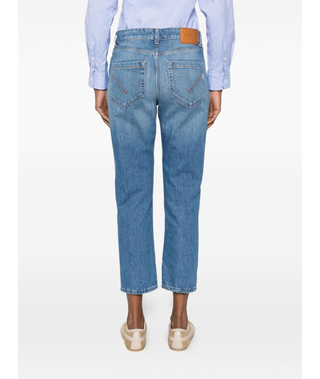 DONDUP Синие хлопковые прямые джинсы, фото 3