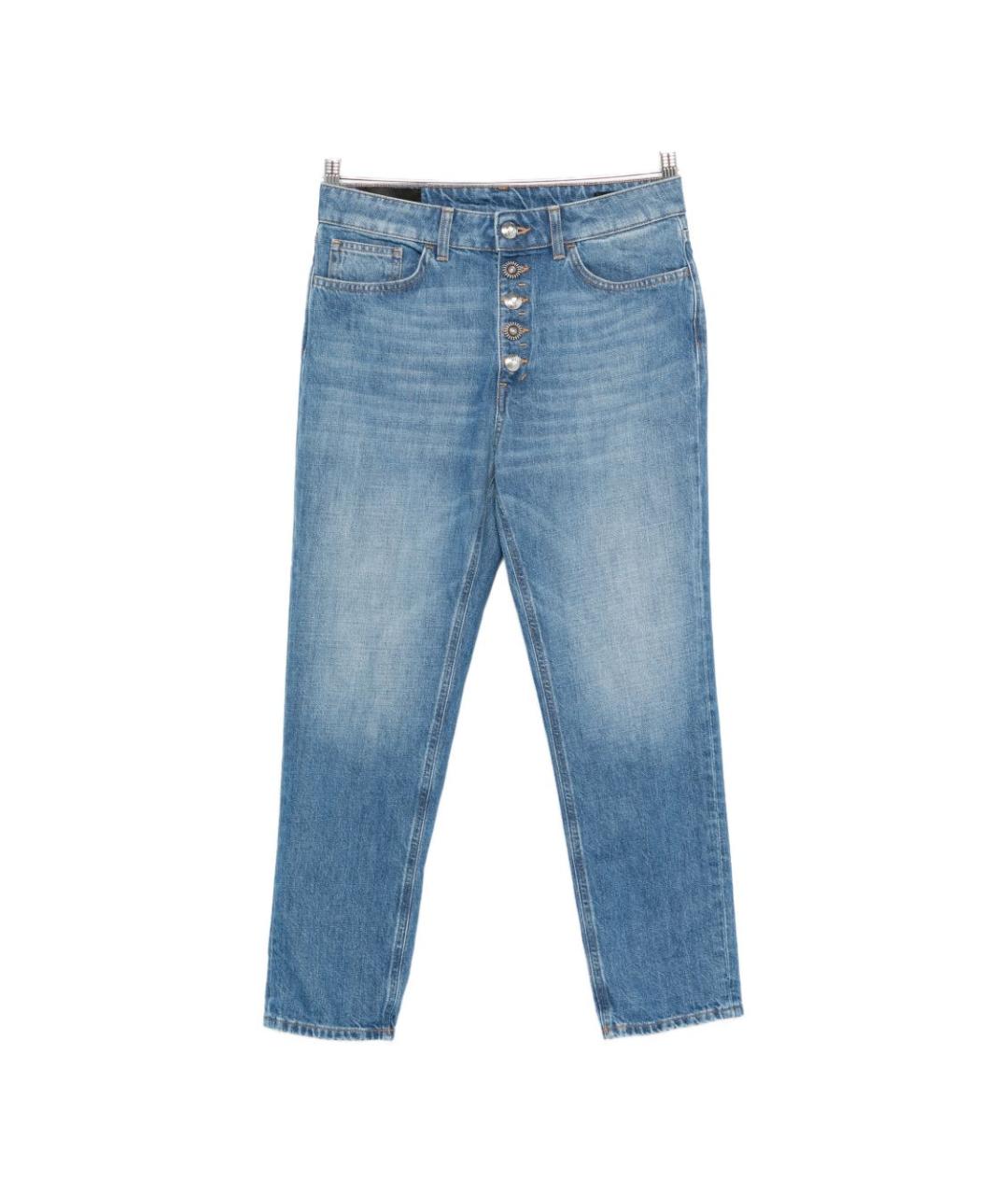 DONDUP Синие хлопковые прямые джинсы, фото 1