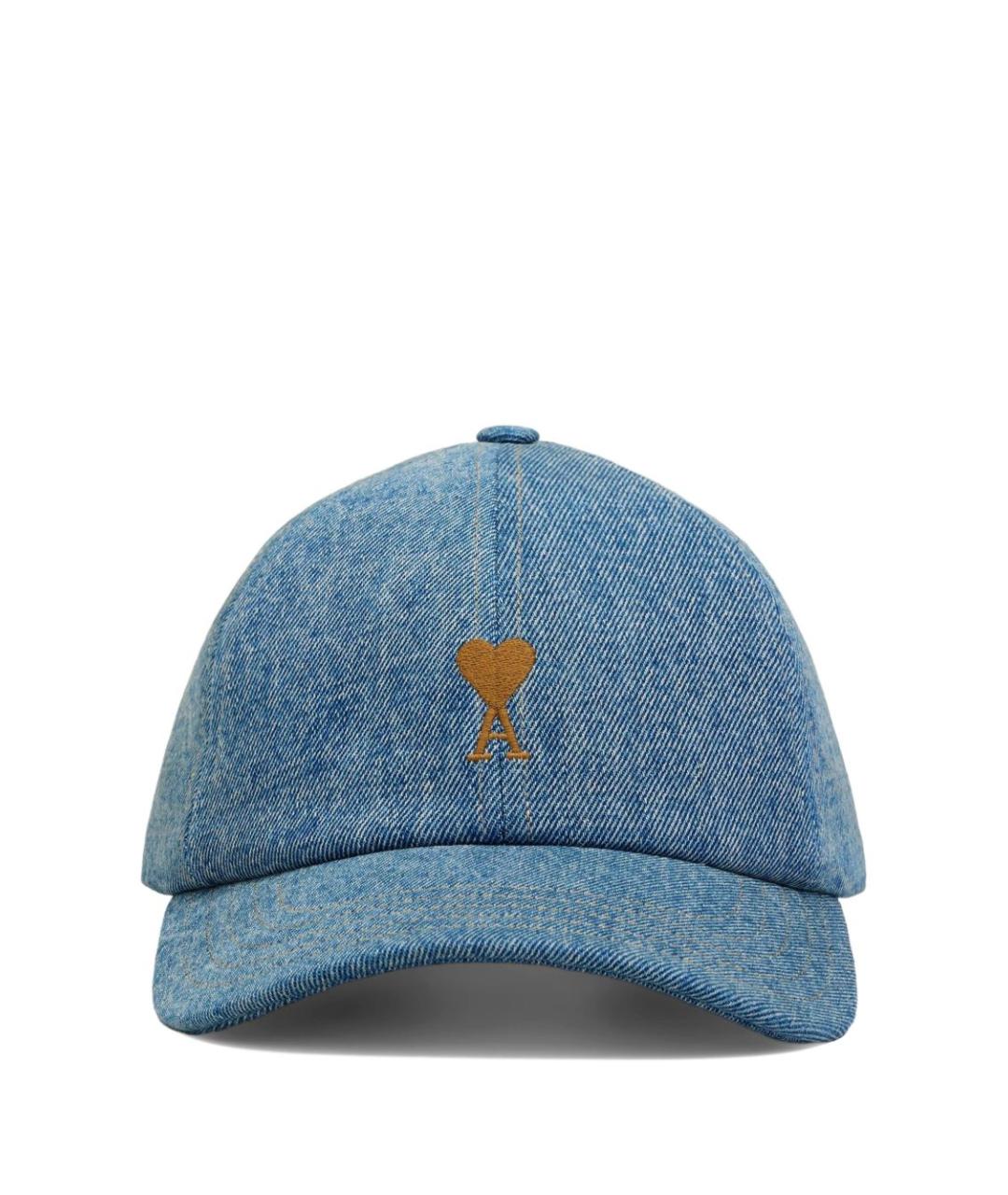 Ami Paris Голубая хлопковая кепка/бейсболка, фото 1