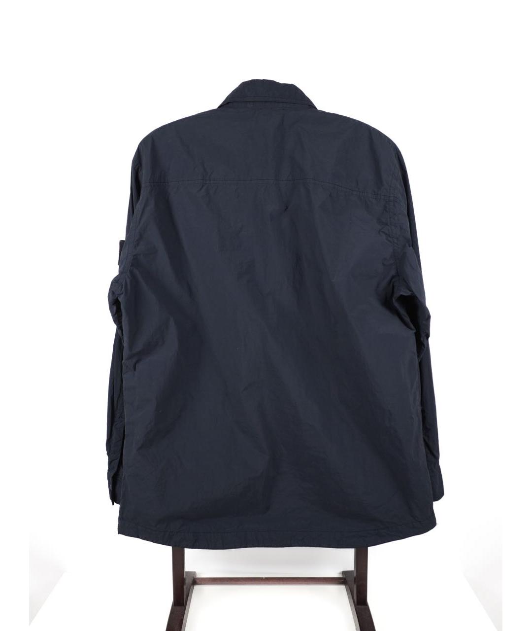 STONE ISLAND Темно-синяя кэжуал рубашка, фото 2