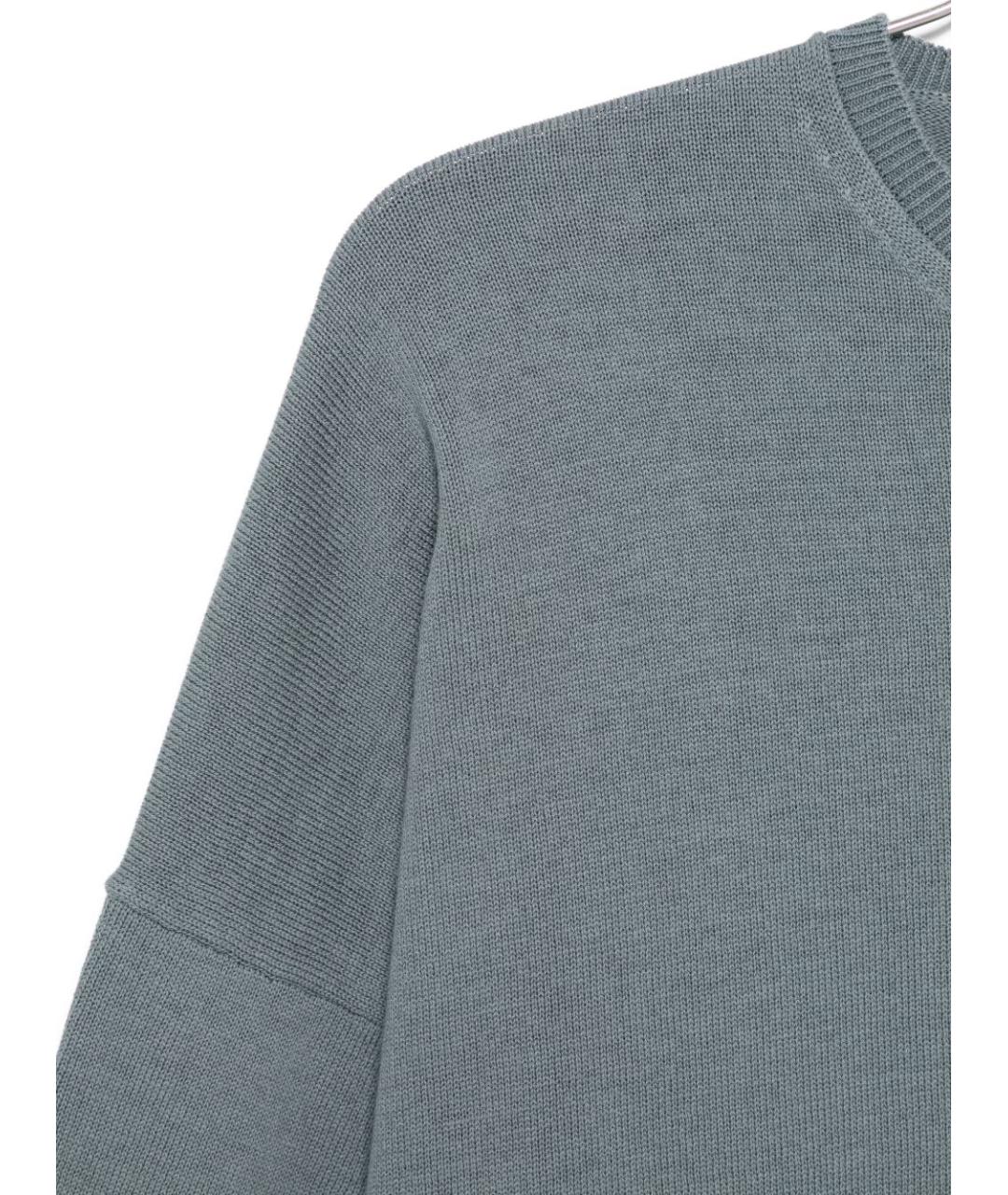 ALYSI Серый хлопковый джемпер / свитер, фото 3
