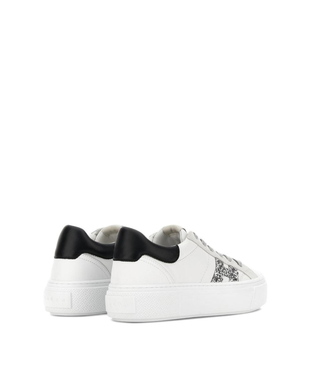 HOGAN Белые кожаные кеды, фото 3