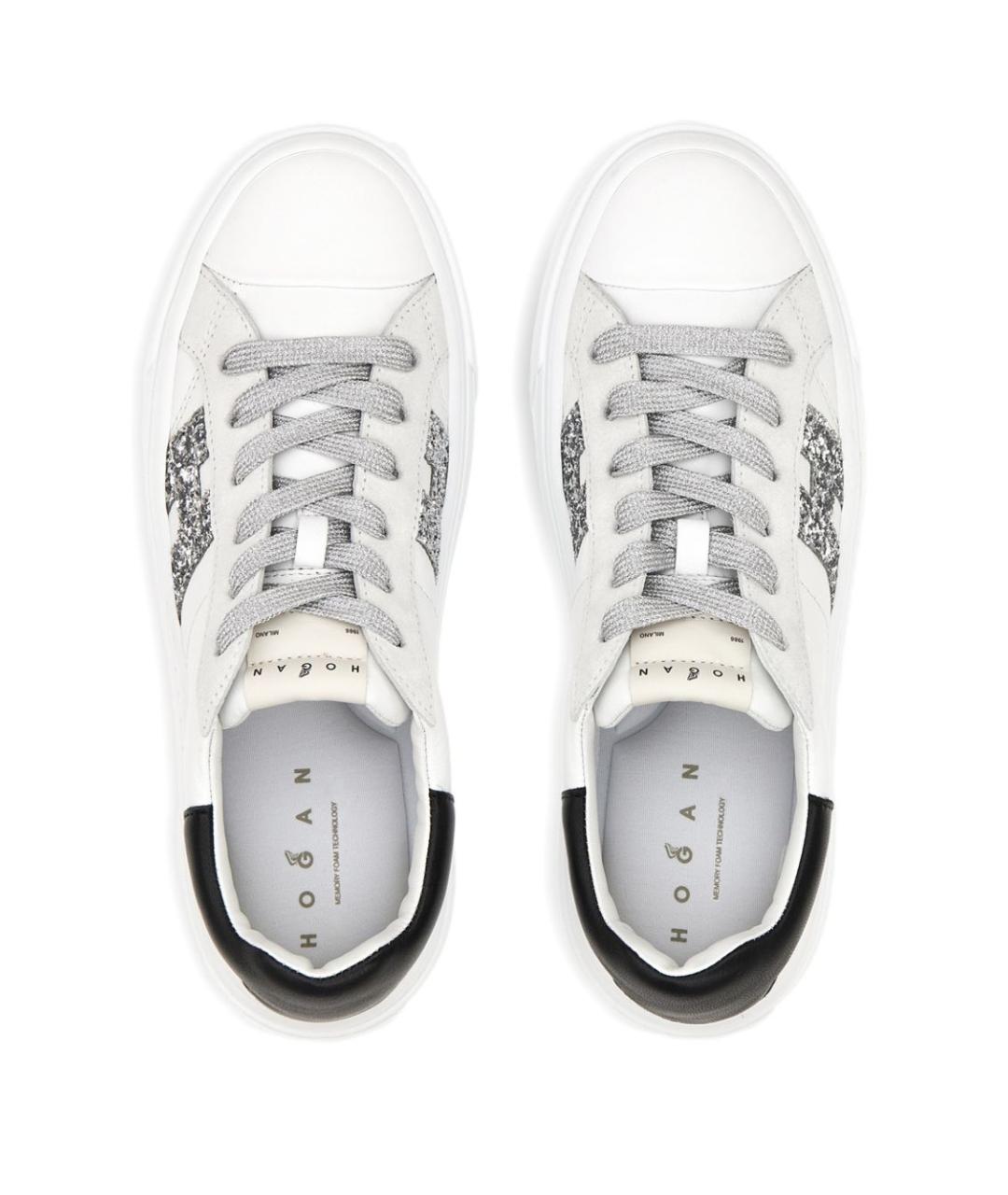 HOGAN Белые кожаные кеды, фото 4