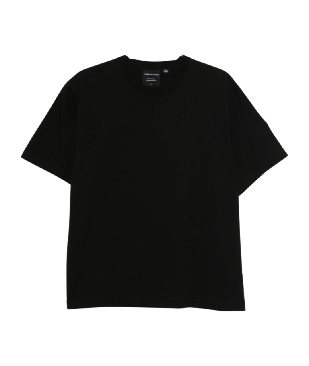 CANADA GOOSE Черная хлопковая футболка, фото 1
