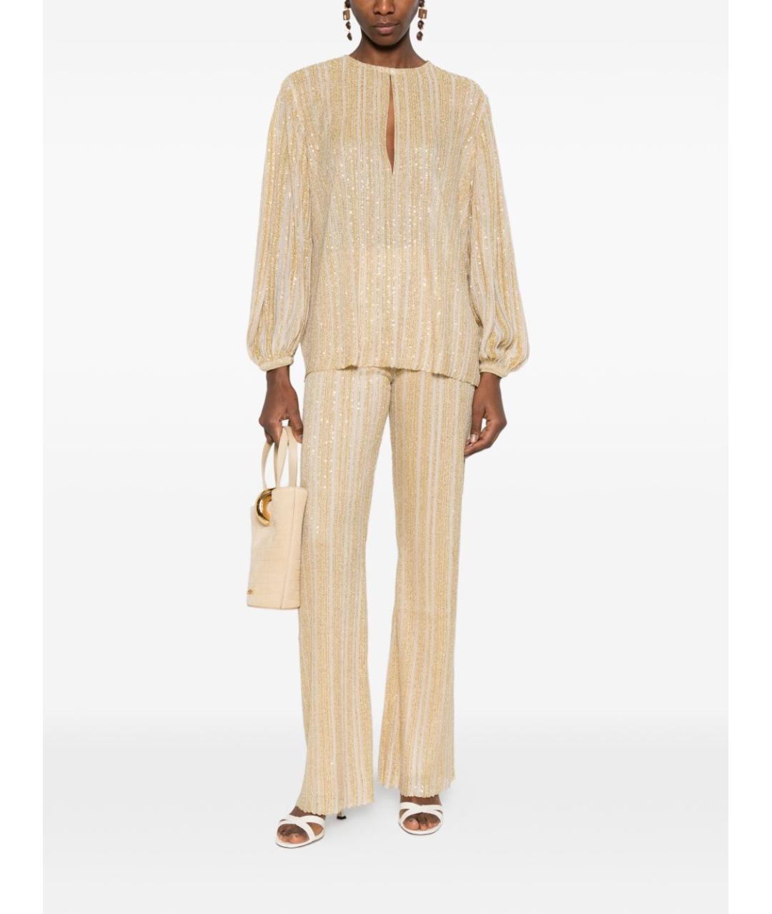 MISSONI Золотая вискозная рубашка, фото 4