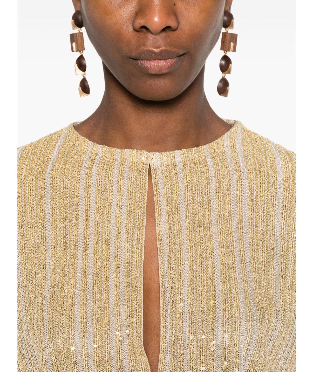 MISSONI Золотая вискозная рубашка, фото 3