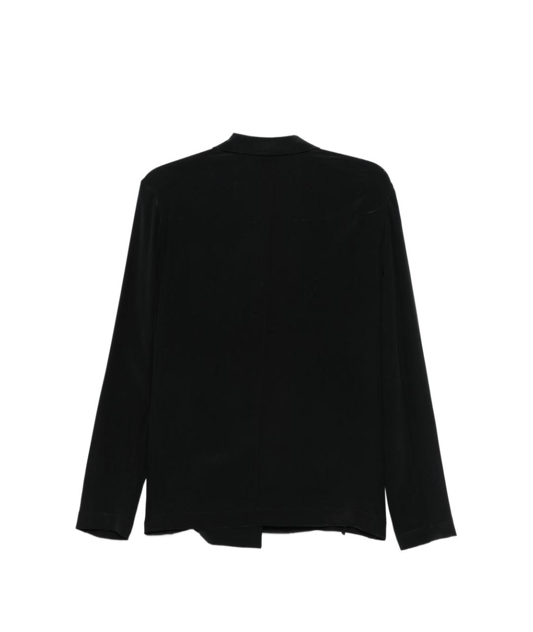 ALYSI Черный шелковый жакет/пиджак, фото 3