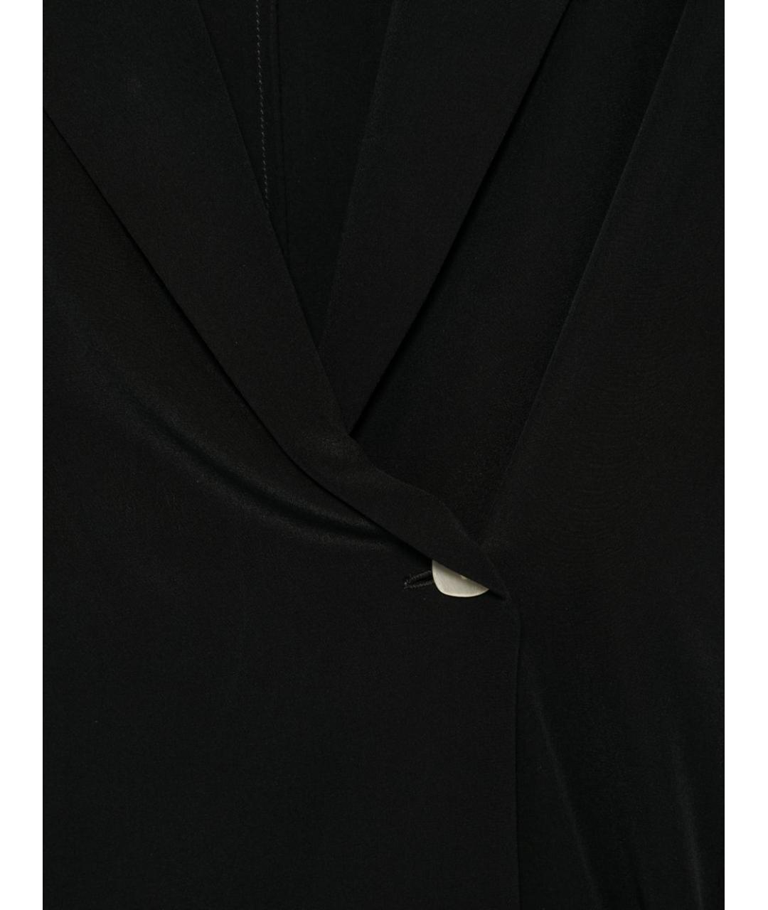 ALYSI Черный шелковый жакет/пиджак, фото 2