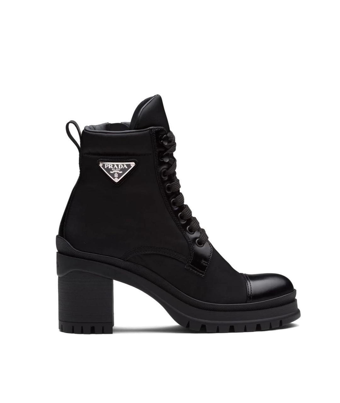 PRADA Черные кожаные ботильоны, фото 7