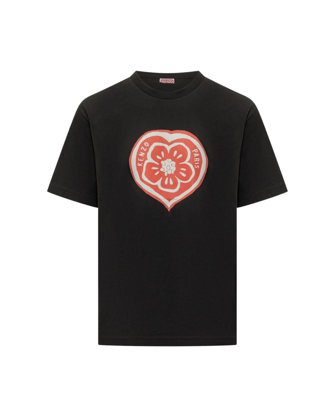 KENZO Черная хлопковая футболка, фото 1