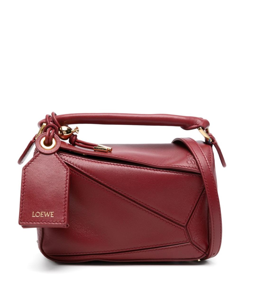 LOEWE Красная кожаная сумка через плечо, фото 1