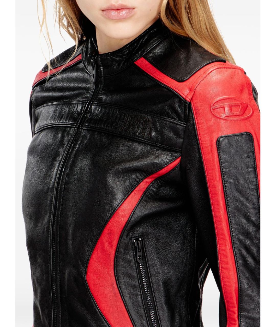 DIESEL Черная кожаная куртка, фото 4