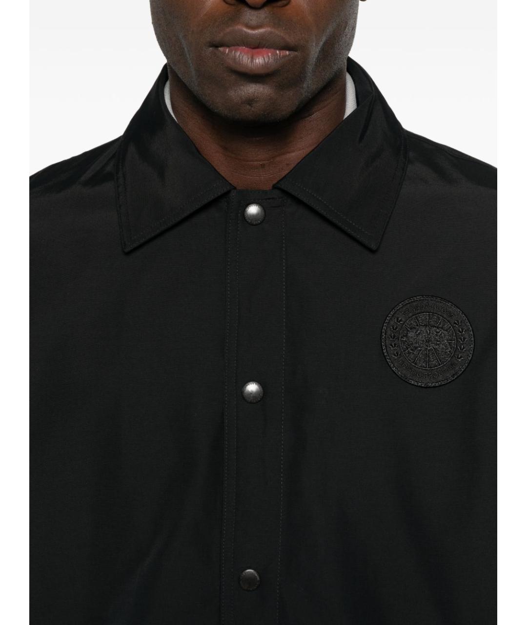 CANADA GOOSE Черная полиэстеровая куртка, фото 4